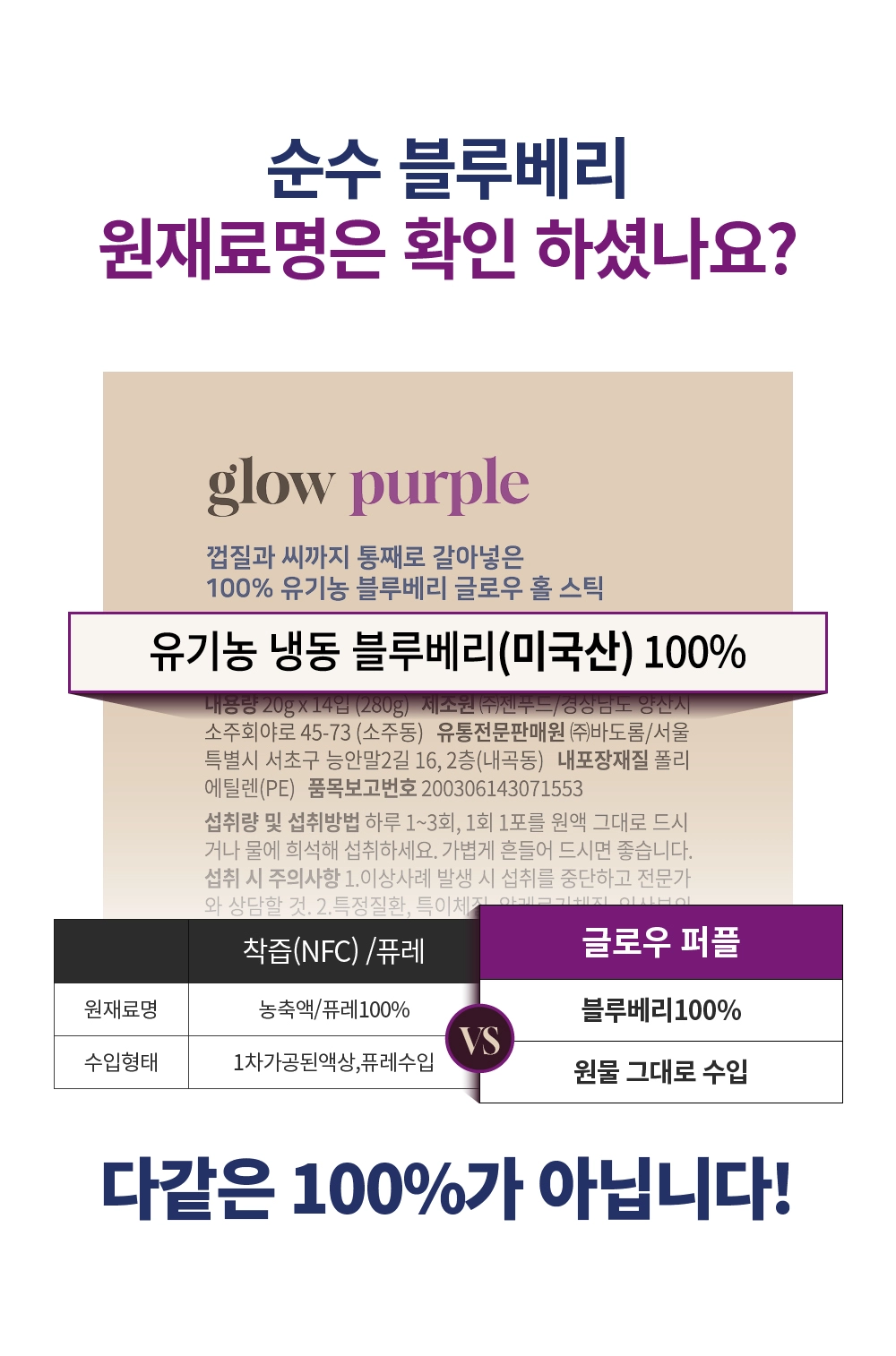 [최대10%할인]글로우퍼플홀스틱1박스
