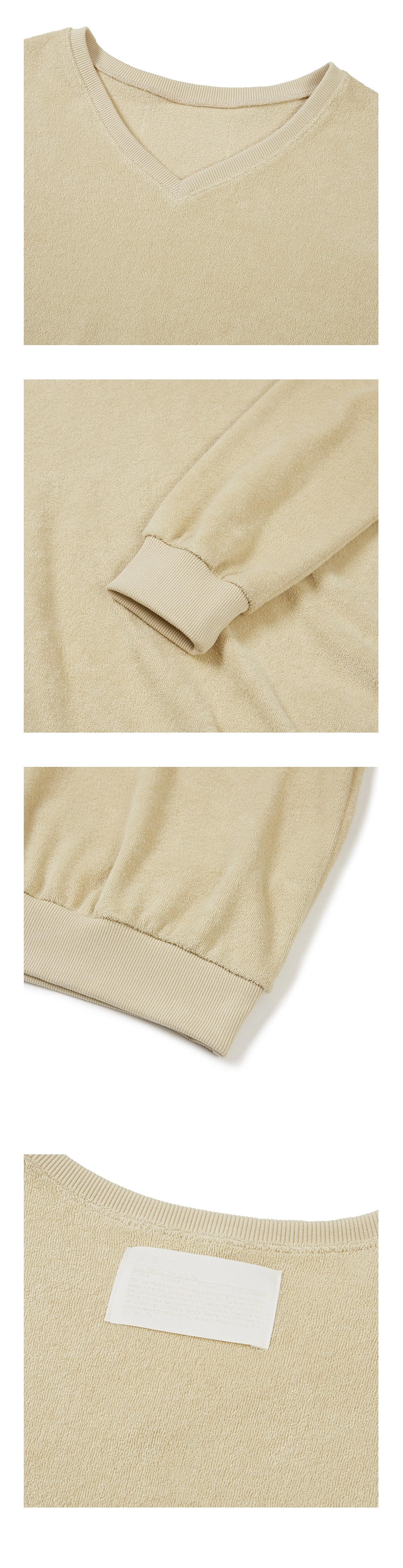 24SP TERRY V-NECK MTM / 2 COLOR