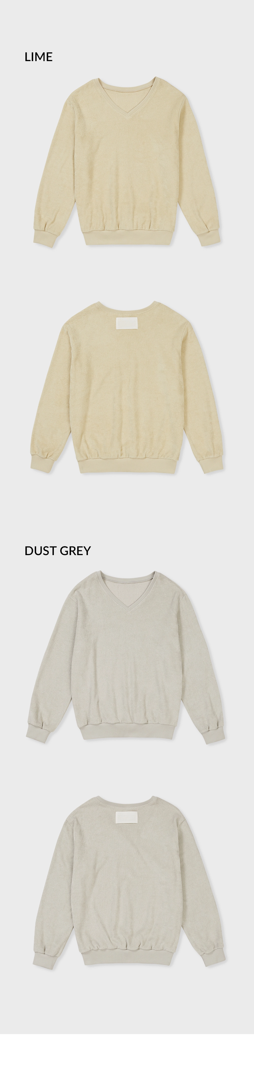 24SP TERRY V-NECK MTM / 2 COLOR