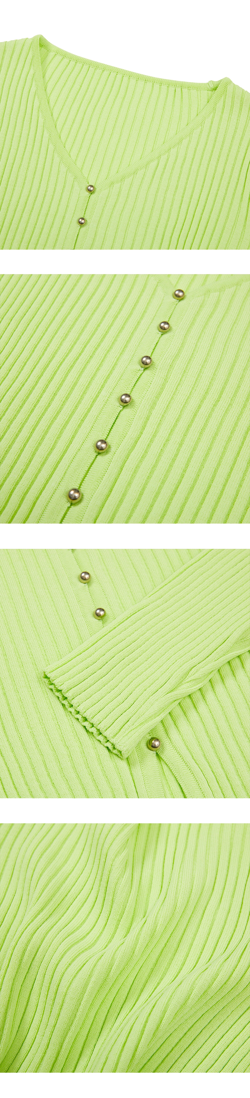 23SP BALL BUTTON CARDIGAN / ACID GREEN