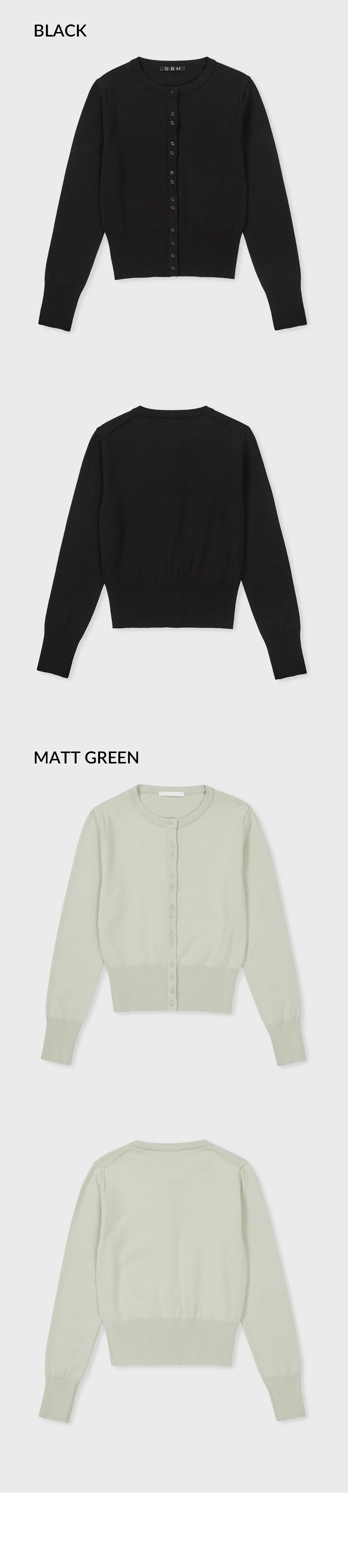 24SP BUTTON CARDIGAN / WHITE