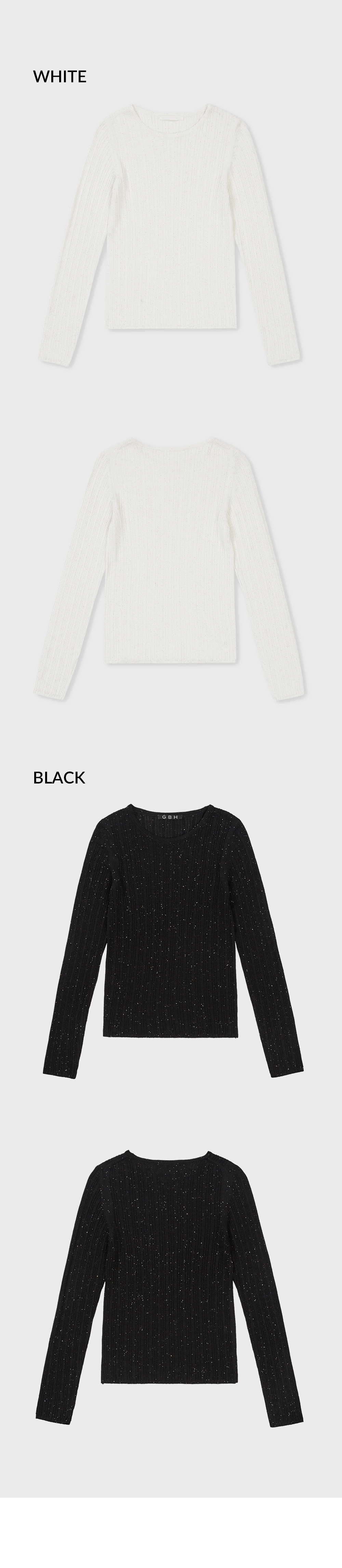 24SP SPANGLE YARN LINE KNIT / 2 COLOR