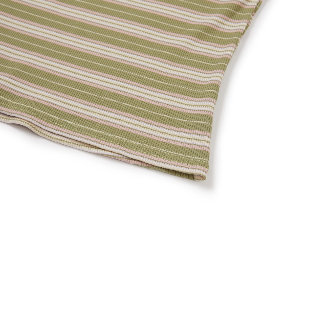 24SU STRIPE TANK TOP / SAGE