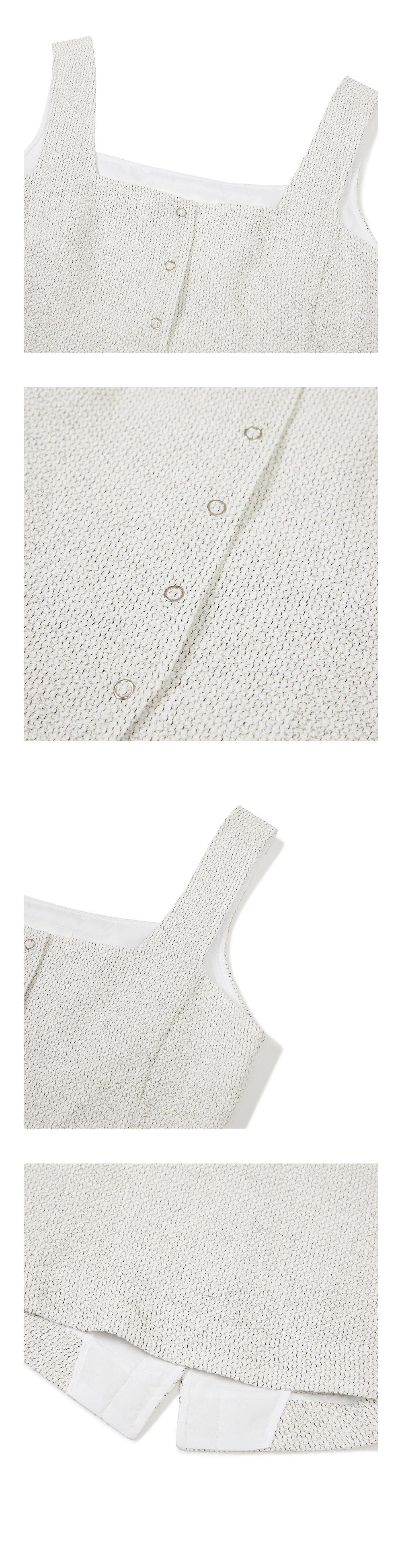[누끼 찾아야함] 23SU SUMMER TWEED VEST / WHITE