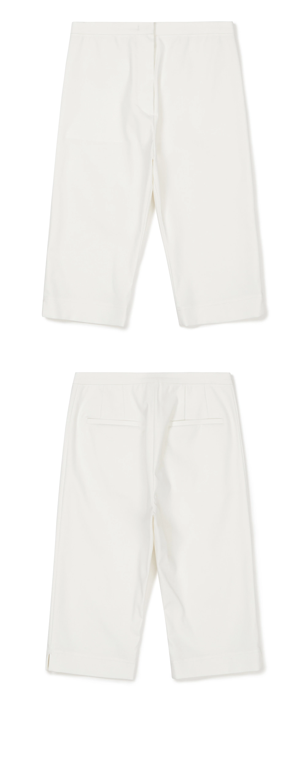 23SU STRETCH COTTON KNEE PANTS / WHITE