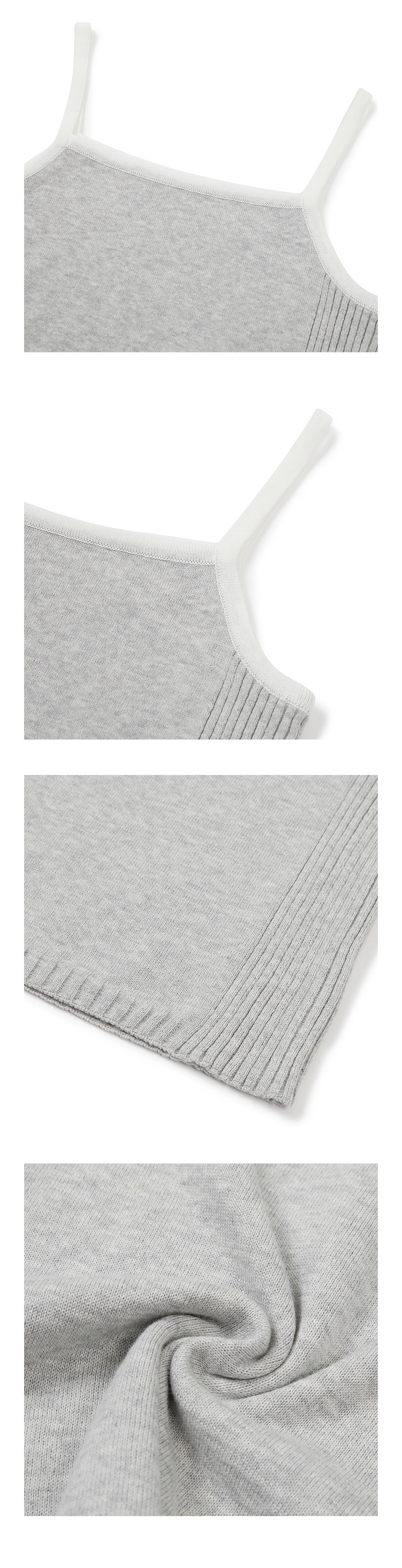 23SU CONTRAST STRAP KNIT / 3 COLOR