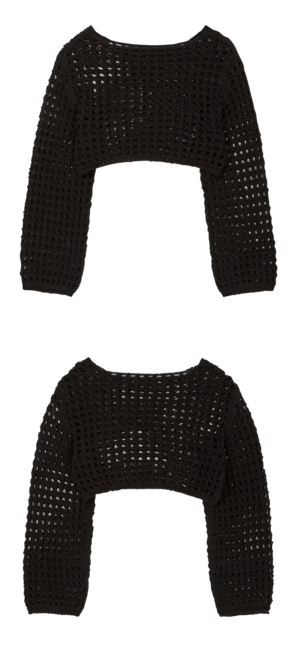 23SU KNOT DETAIL KNIT / BLACK
