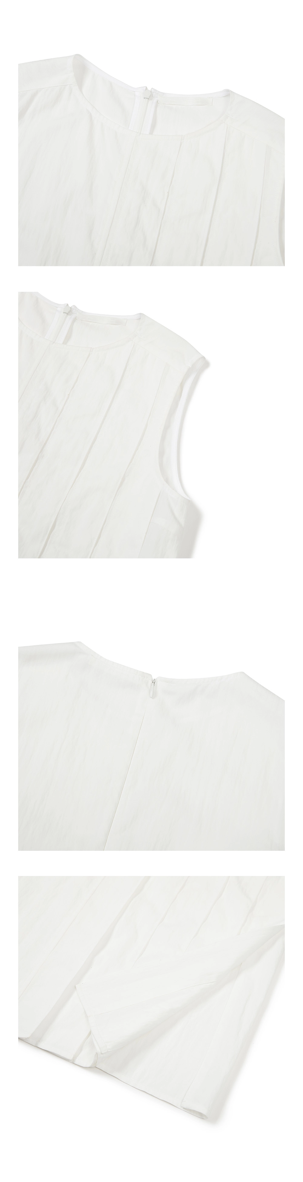 23SU SIDE PLEATS DRESS / IVORY