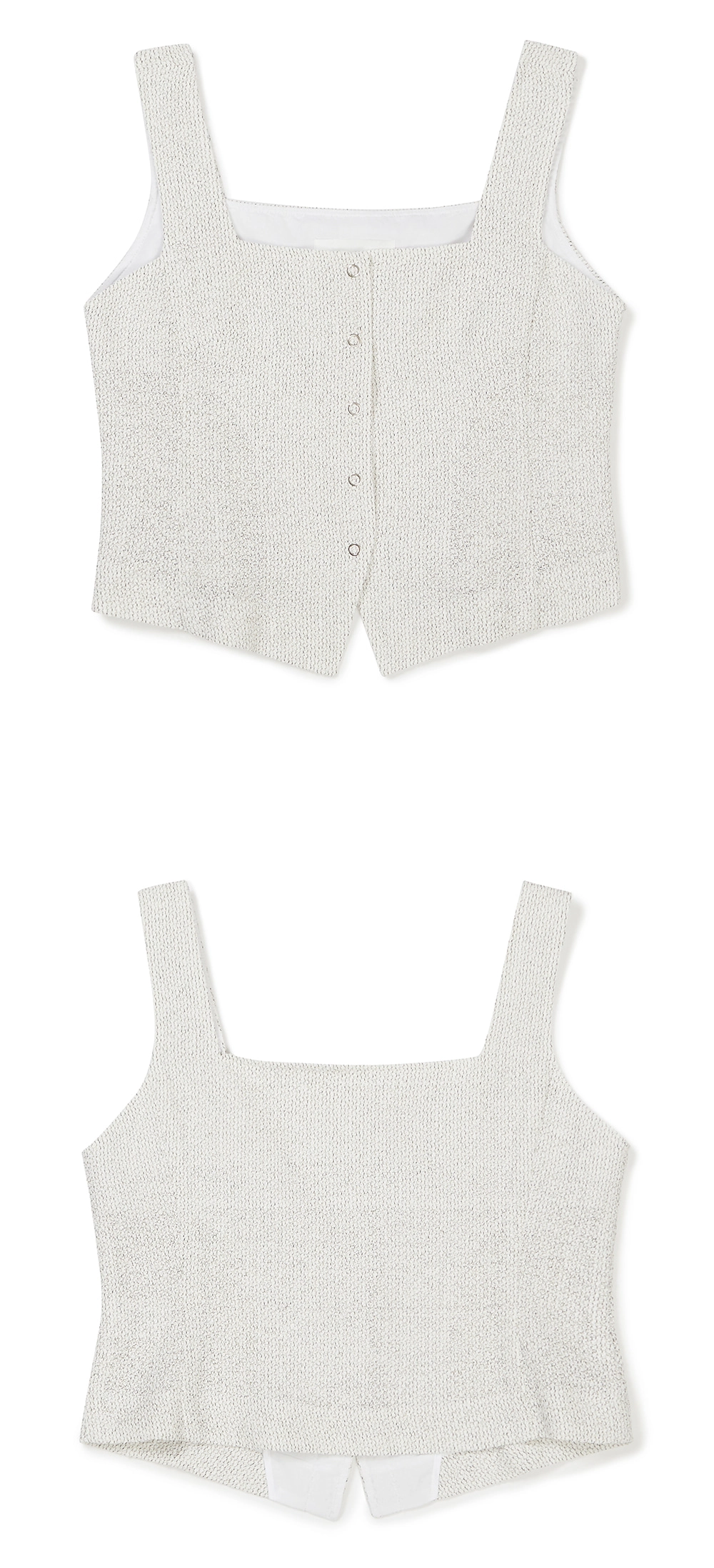 [누끼 찾아야함] 23SU SUMMER TWEED VEST / WHITE