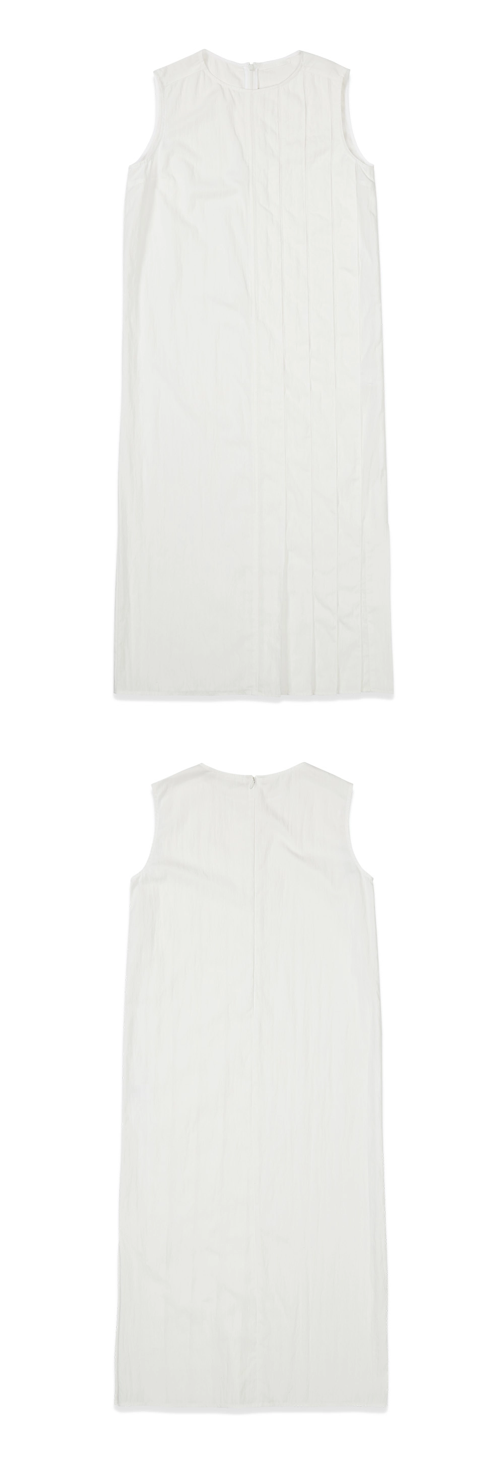23SU SIDE PLEATS DRESS / IVORY