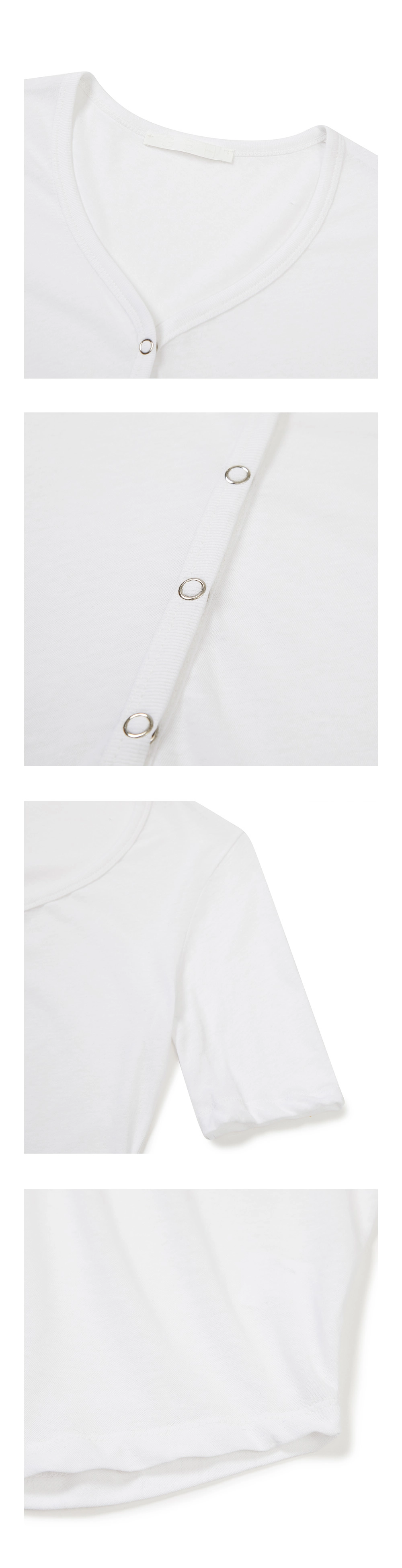 23SU METAL SNAP POINT TOP / WHITE