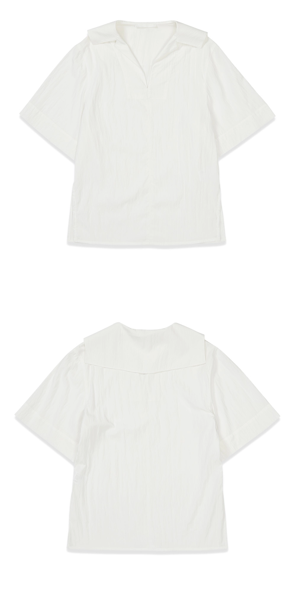 23SU SAILOR COLLAR SHIRTS / WHITE