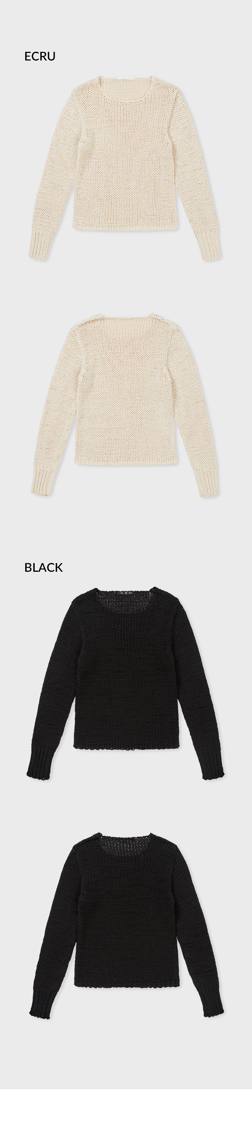 24SP WIDE YARN BOLD KNIT / 2COLOR