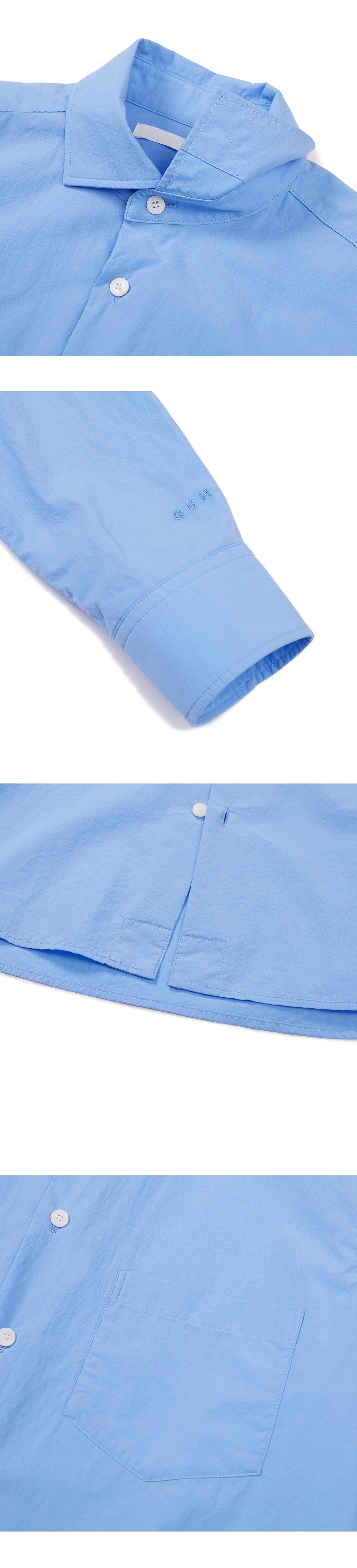 23SP WASHED COTTON SHIRTS / WASHABLE BLUE