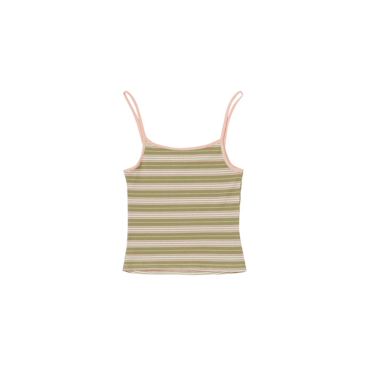 24SU STRIPE TANK TOP / SAGE