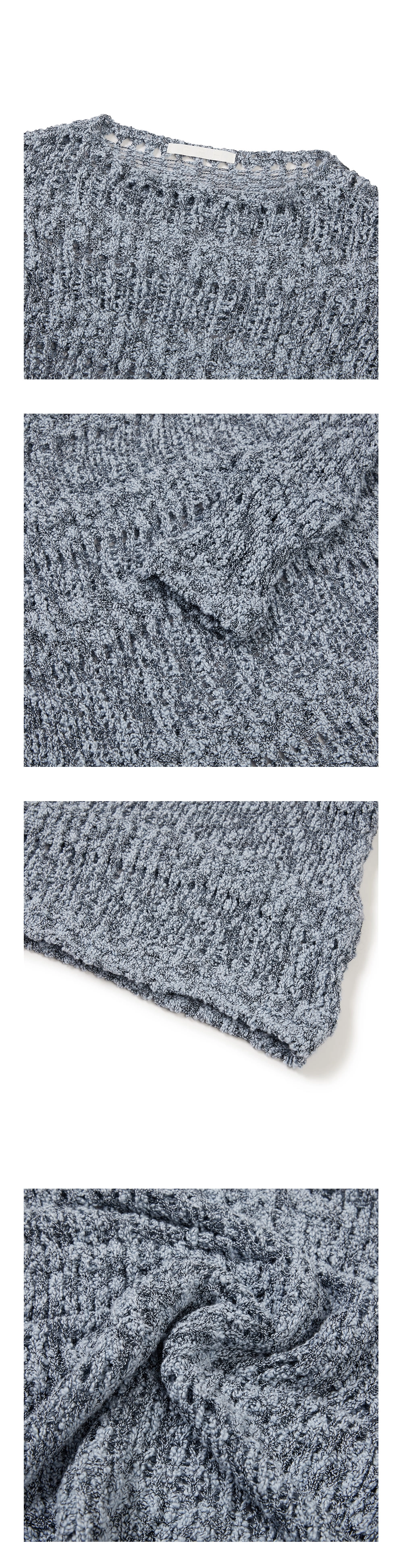 24SP POPCORN KNIT / BLACK