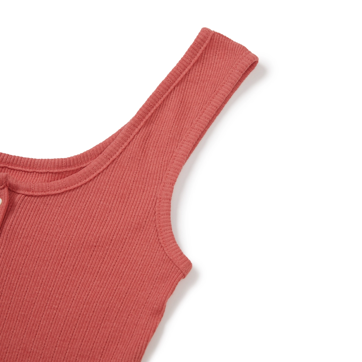 24SU BUTTON TANK TOP / PAPRIKA