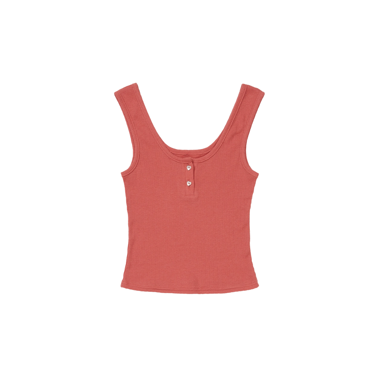 24SU BUTTON TANK TOP / PAPRIKA