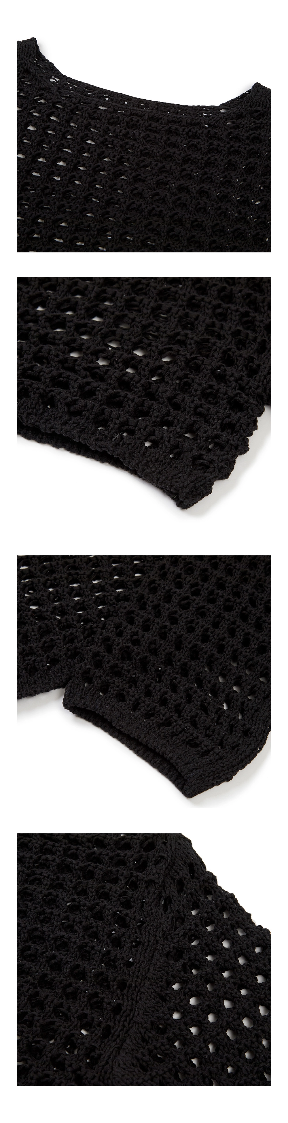 23SU KNOT DETAIL KNIT / BLACK