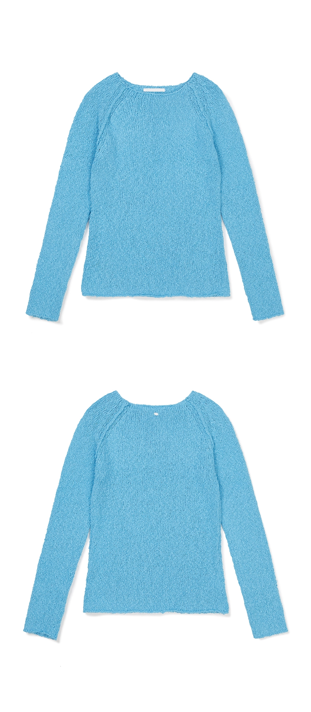 23SP TWISTED YARN BOAT NECK KNIT / MARINA BLUE