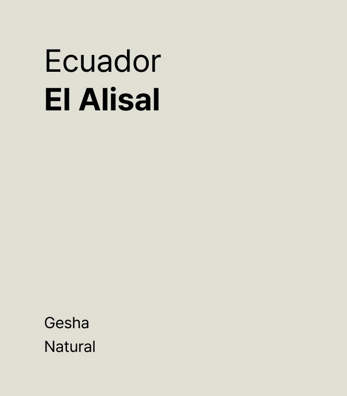 Ecuador El Alisal Gesha Natural