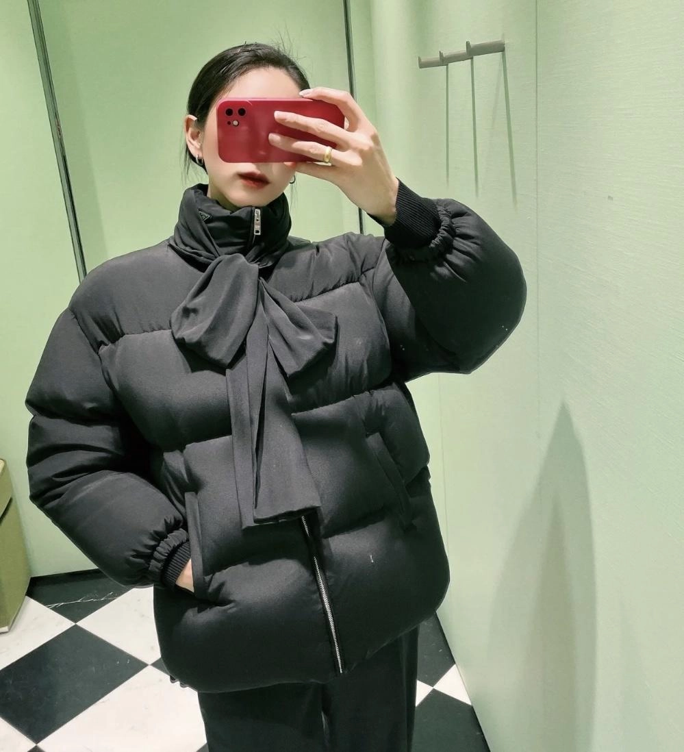 리나일론 숏 다운 재킷
