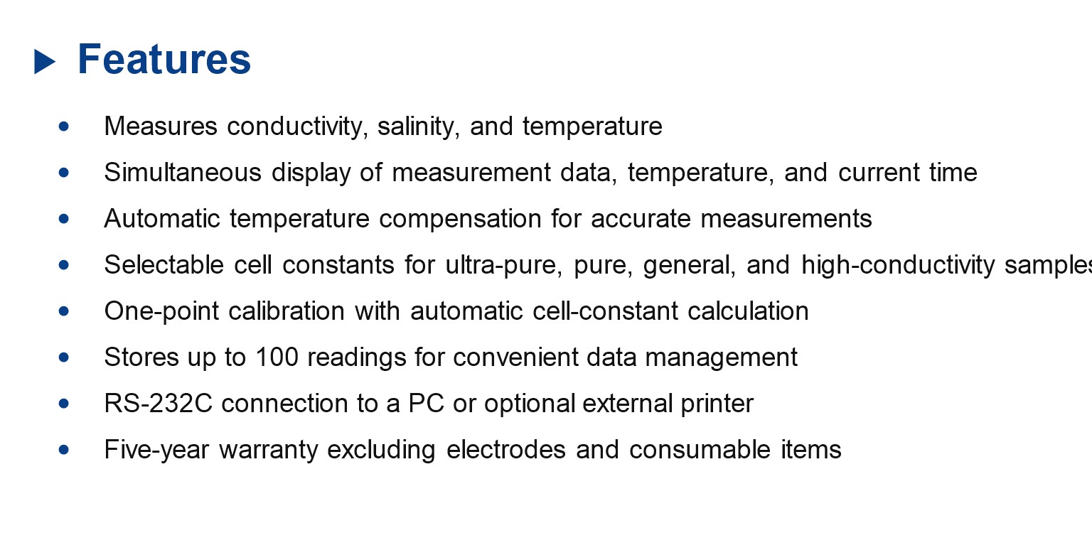 EC-400L Laboratory Conductivity/Salinity/Temp Meter
