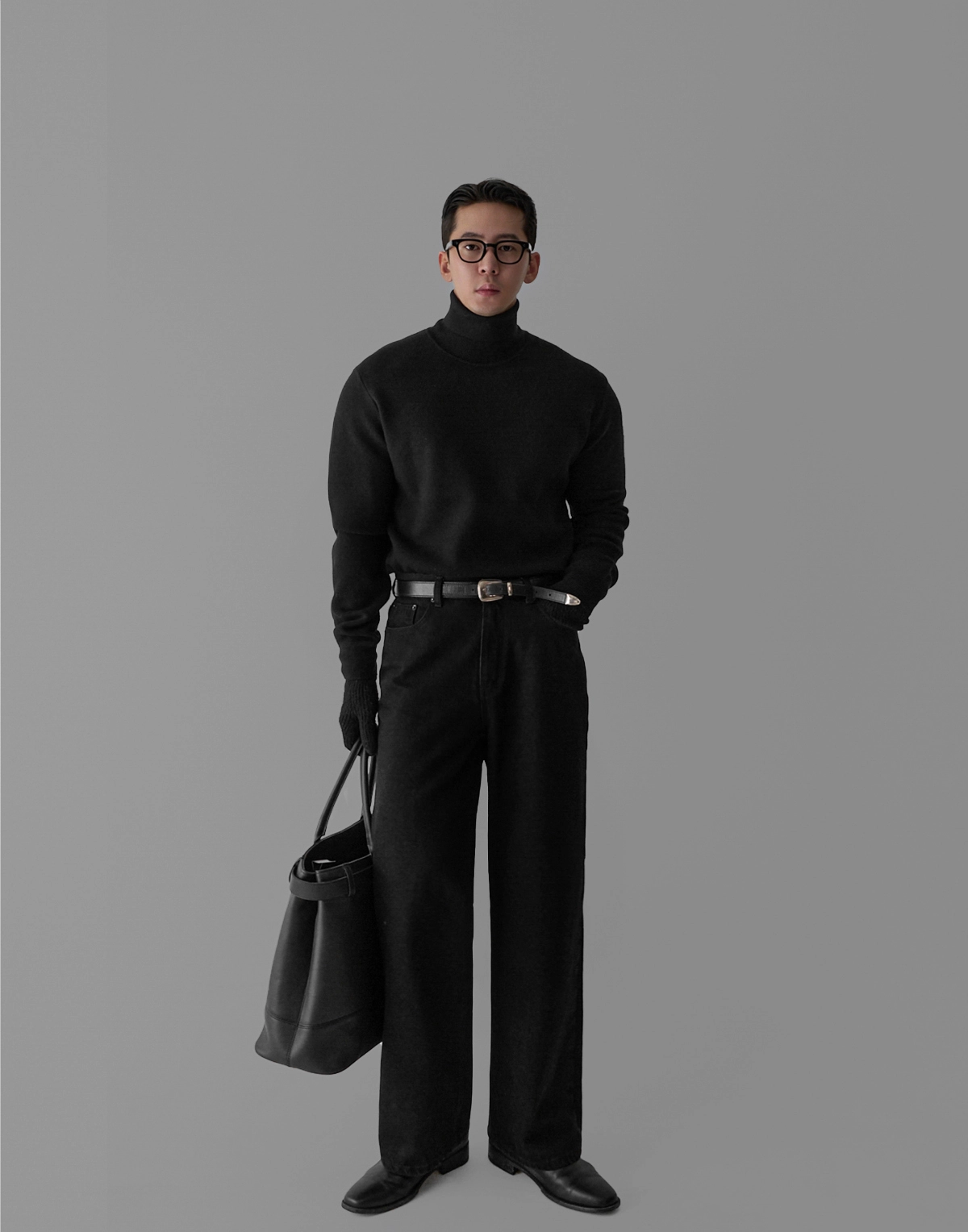 긴팔 티셔츠 모델 착용 이미지-S442L2