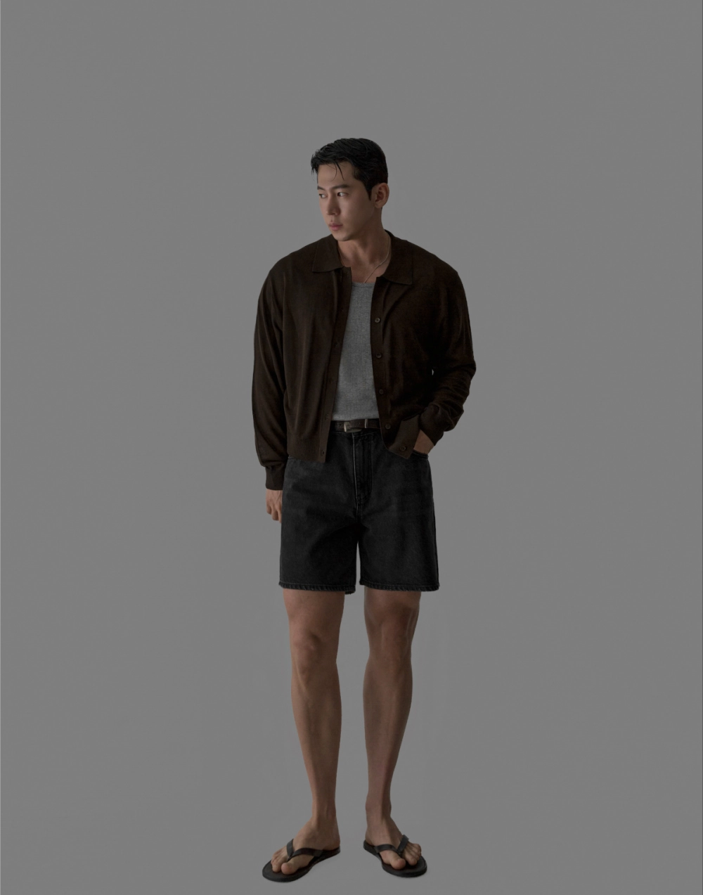 카디건 모델 착용 이미지-S459L29