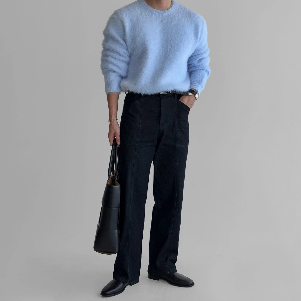 긴팔 티셔츠 모델 착용 이미지-S931L22