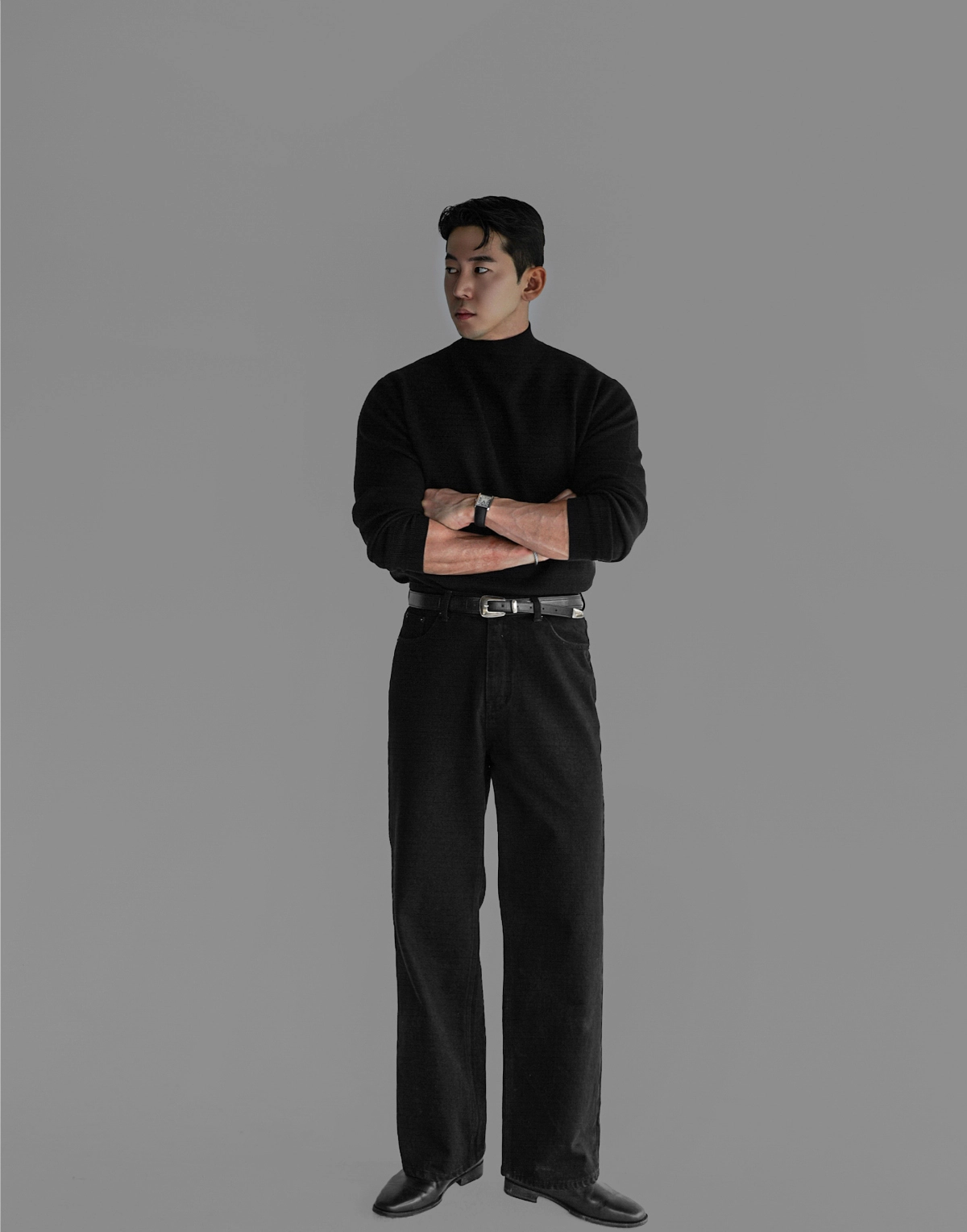긴팔 티셔츠 모델 착용 이미지-S438L2