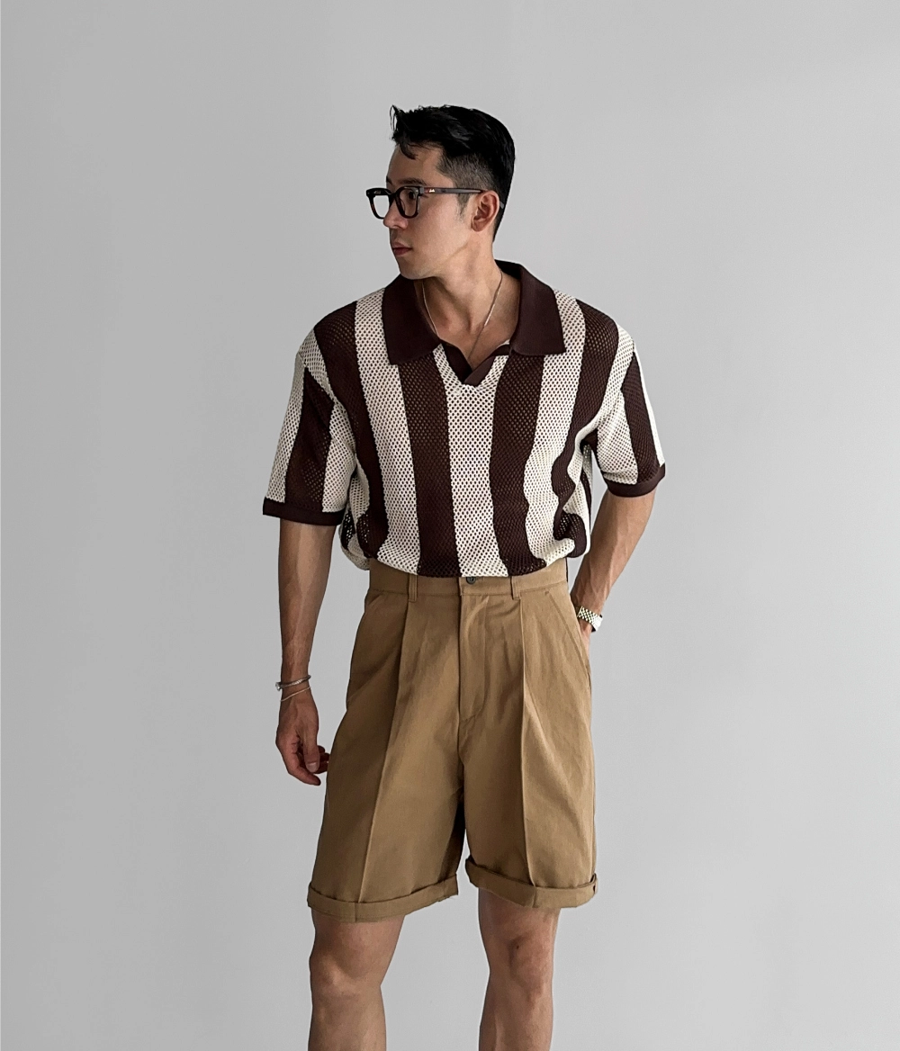 반팔 티셔츠 모델 착용 이미지-S599L19
