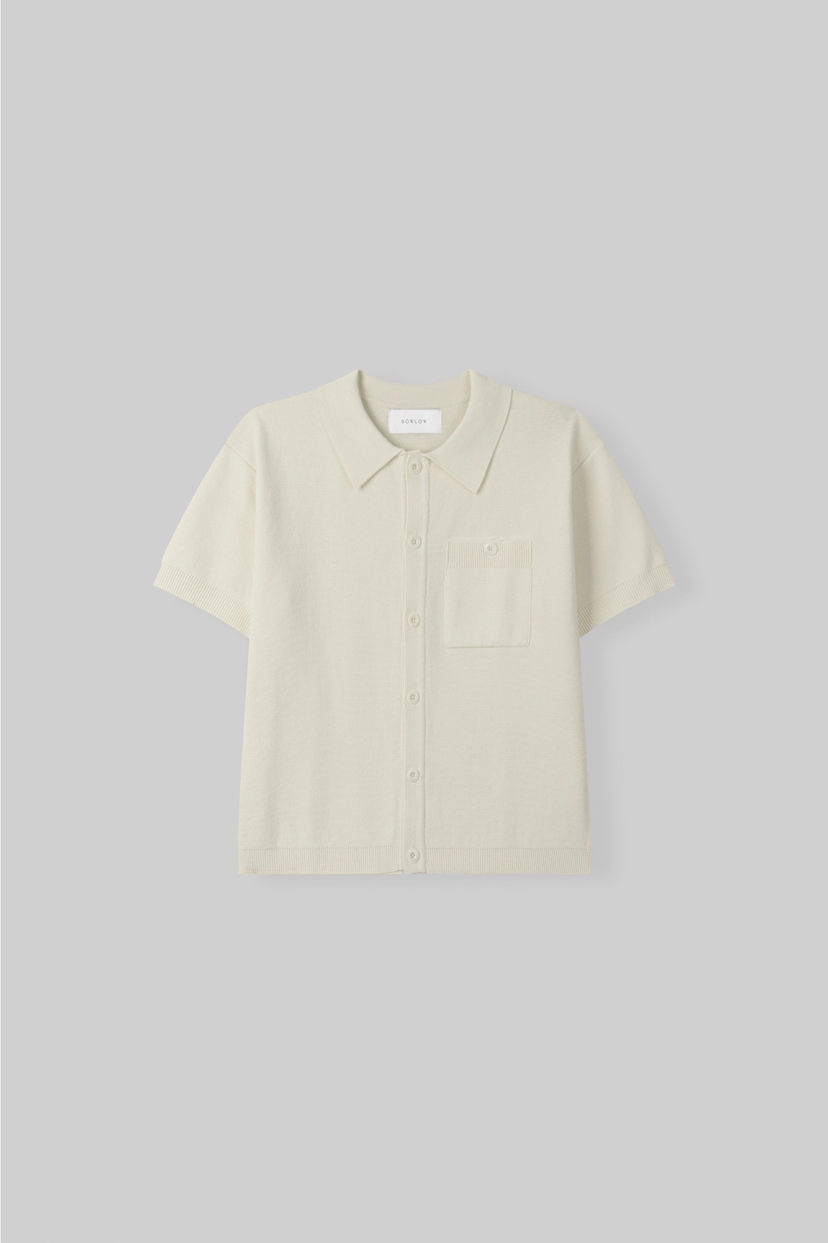 반팔 티셔츠 아이보리 색상 이미지-S455L32