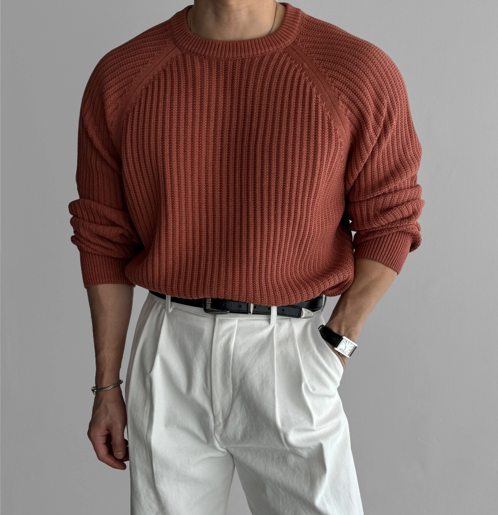 긴팔 티셔츠 모델 착용 이미지-S609L22