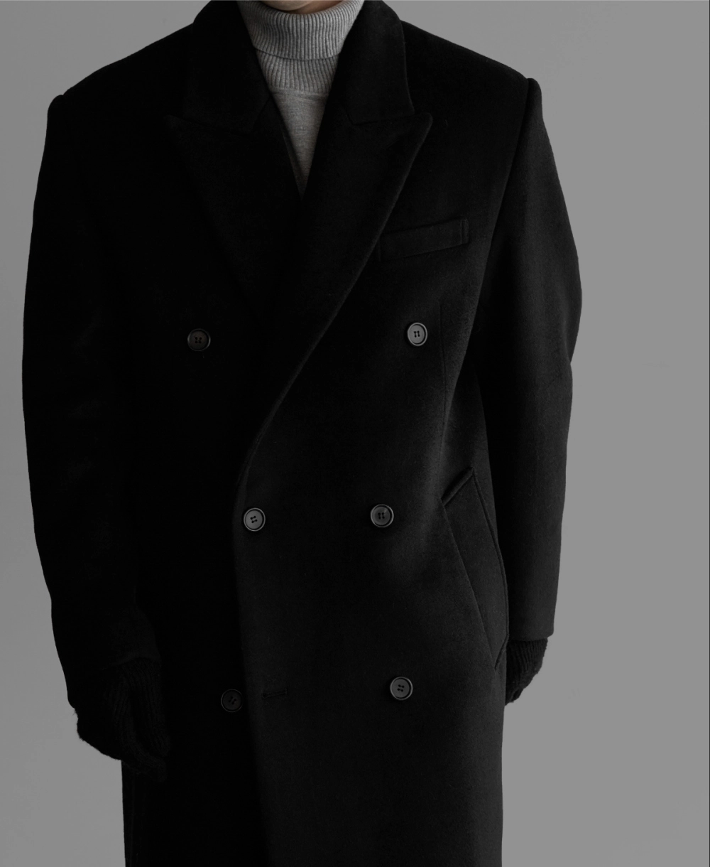 코트 모델 착용 이미지-S448L15