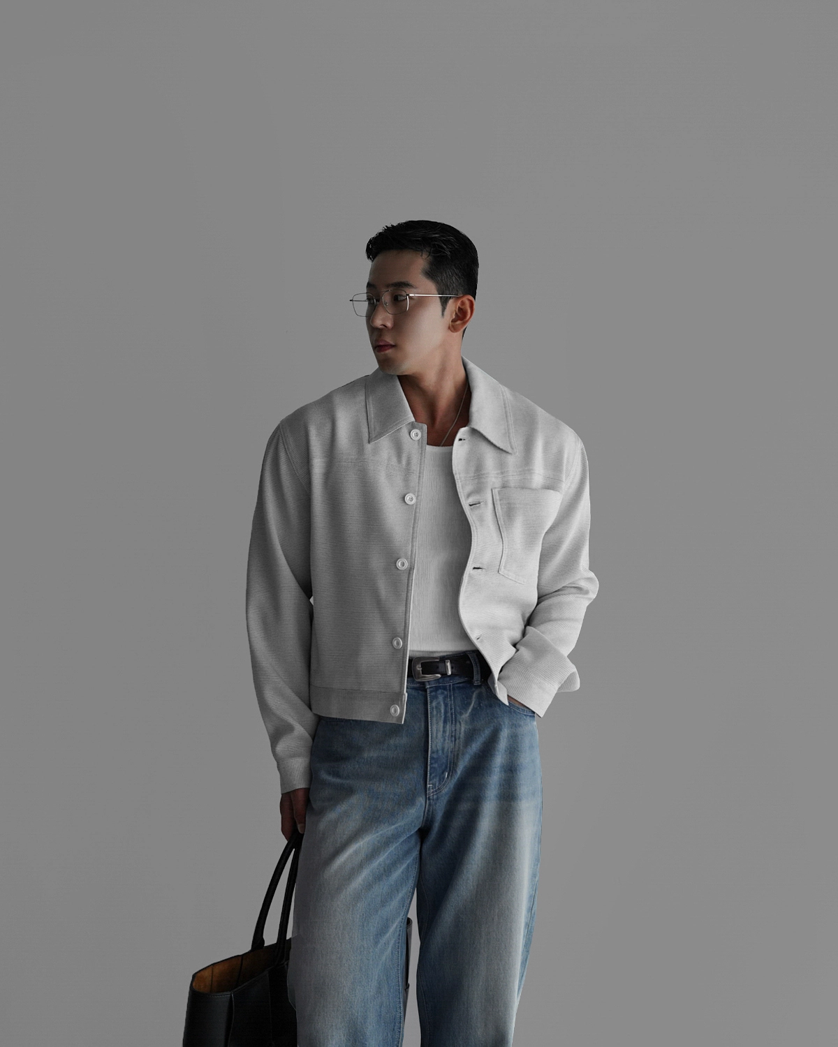 재킷 모델 착용 이미지-S448L10