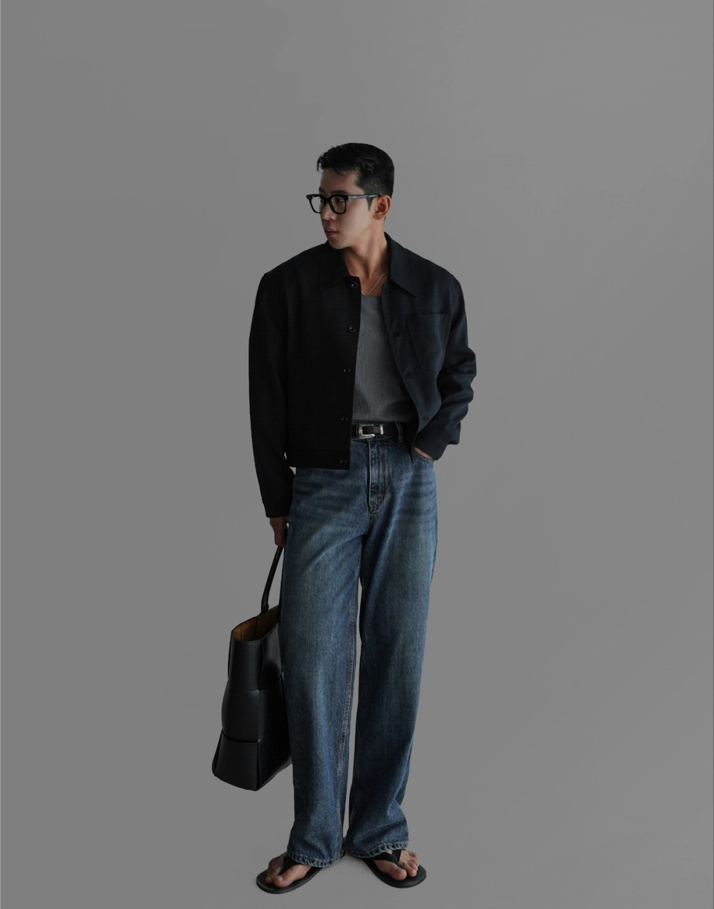 재킷 모델 착용 이미지-S446L22