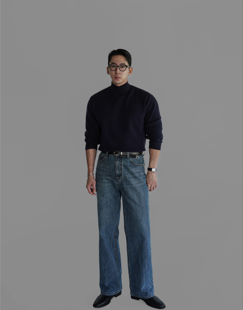 긴팔 티셔츠 모델 착용 이미지-S438L5
