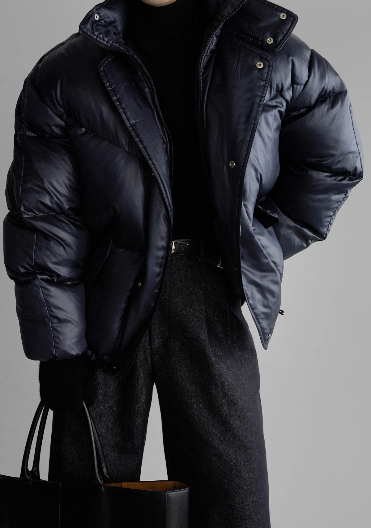 패딩 모델 착용 이미지-S448L17