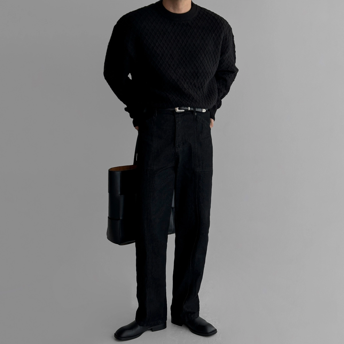 긴팔 티셔츠 모델 착용 이미지-S157L14