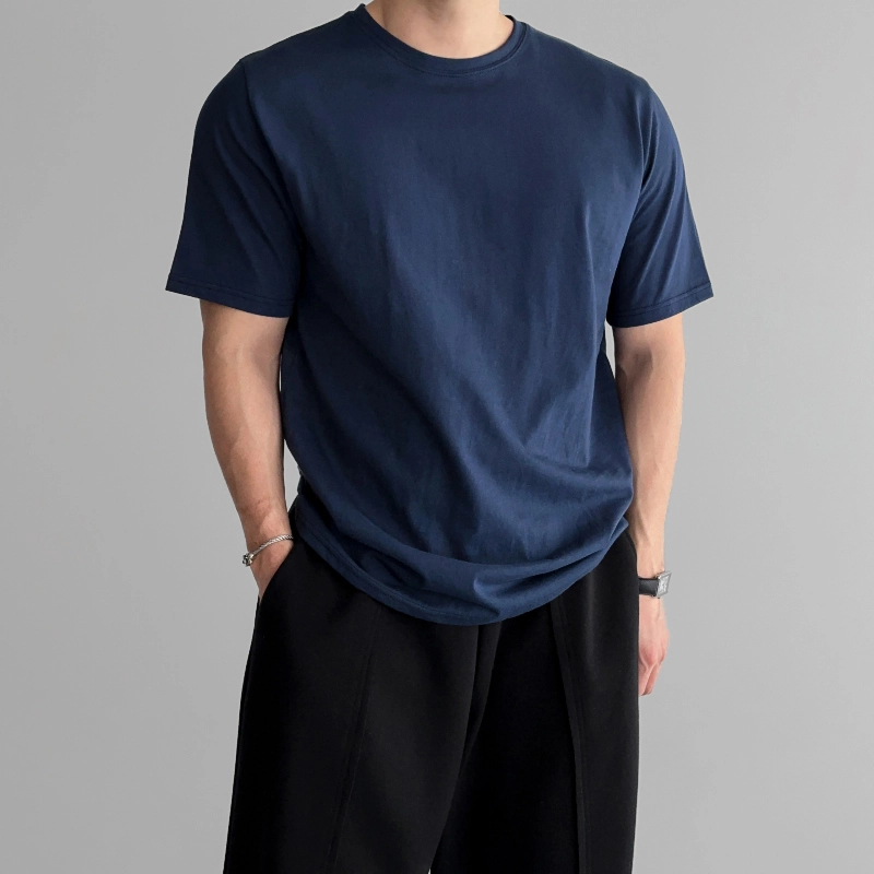 반팔 티셔츠 모델 착용 이미지-S8L3