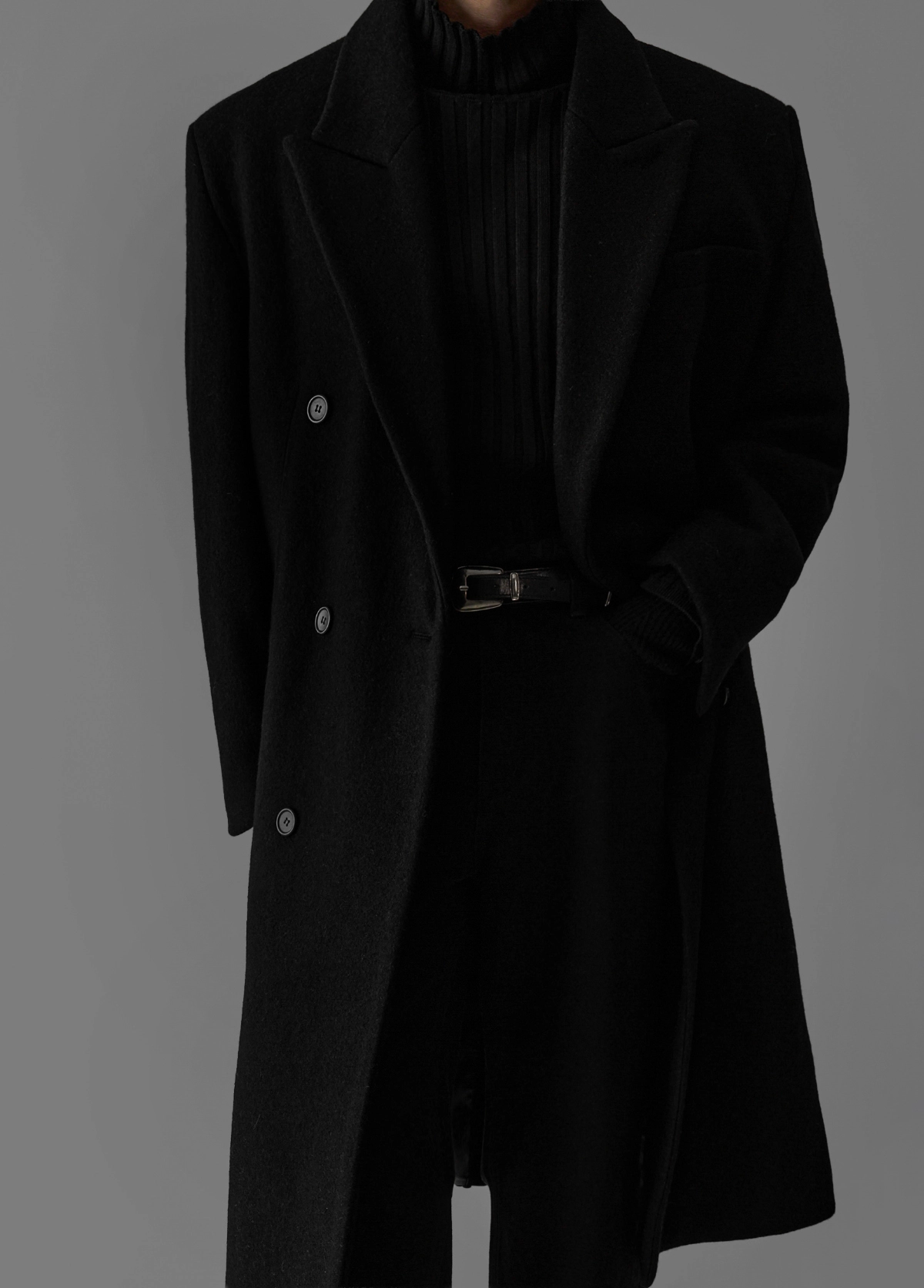 코트 모델 착용 이미지-S198L7