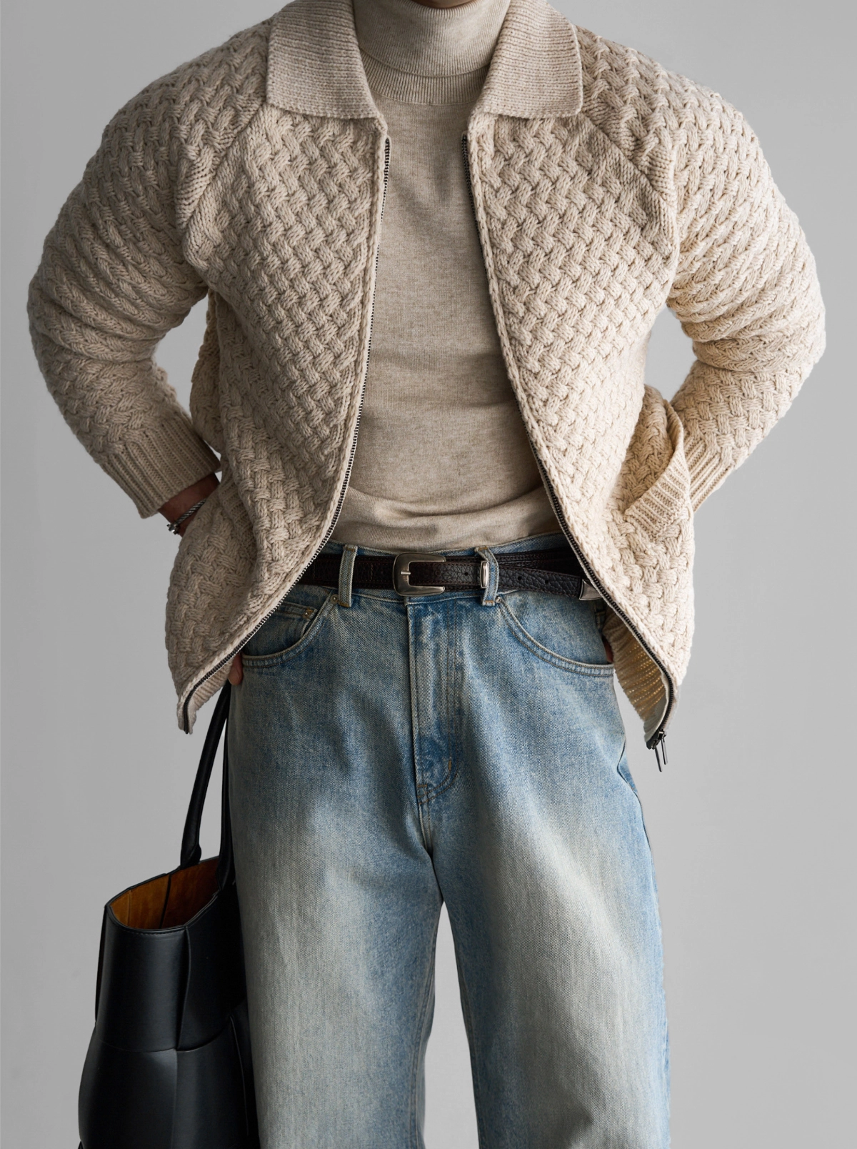 재킷 모델 착용 이미지-S445L3
