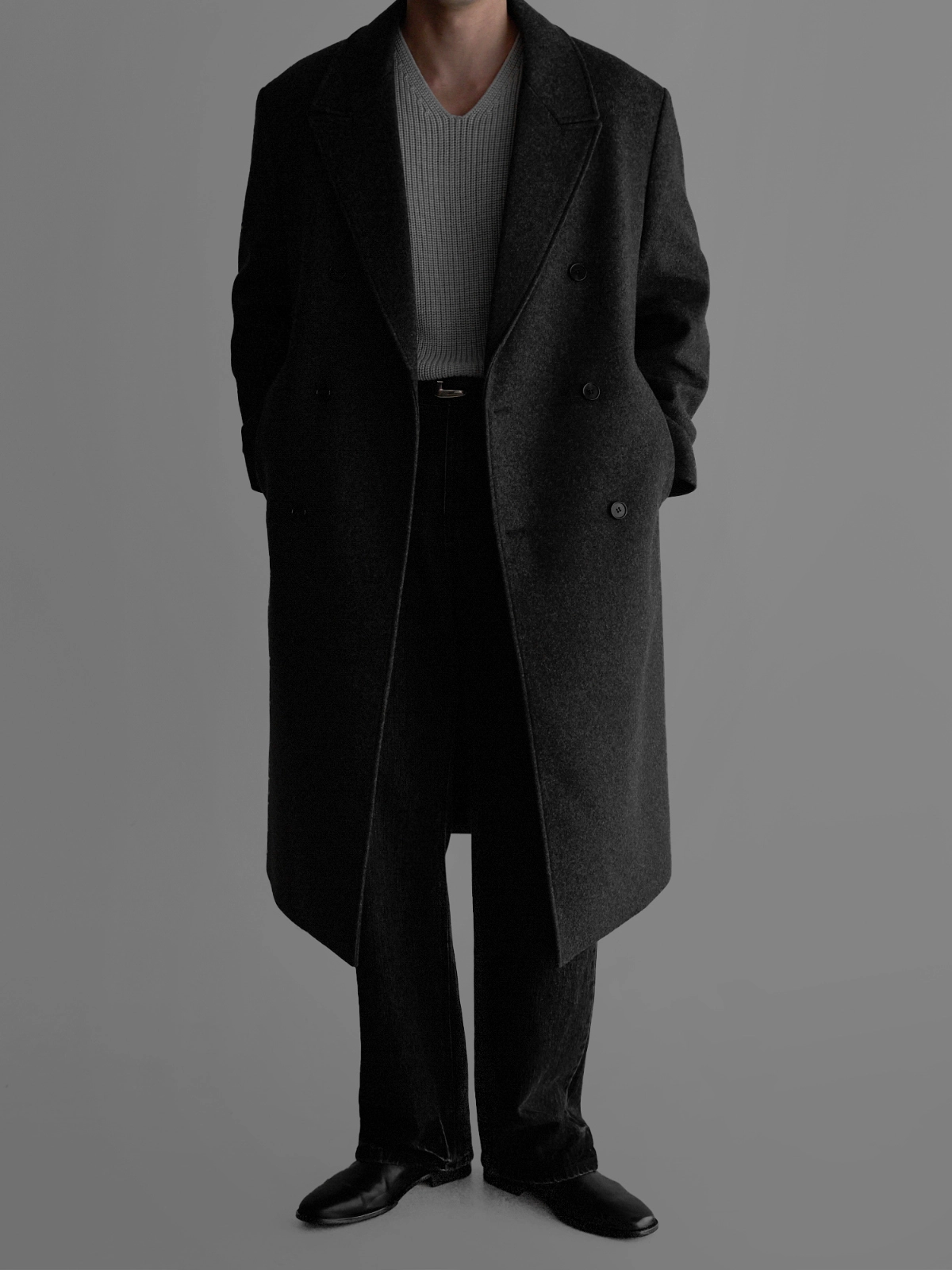 코트 모델 착용 이미지-S451L29