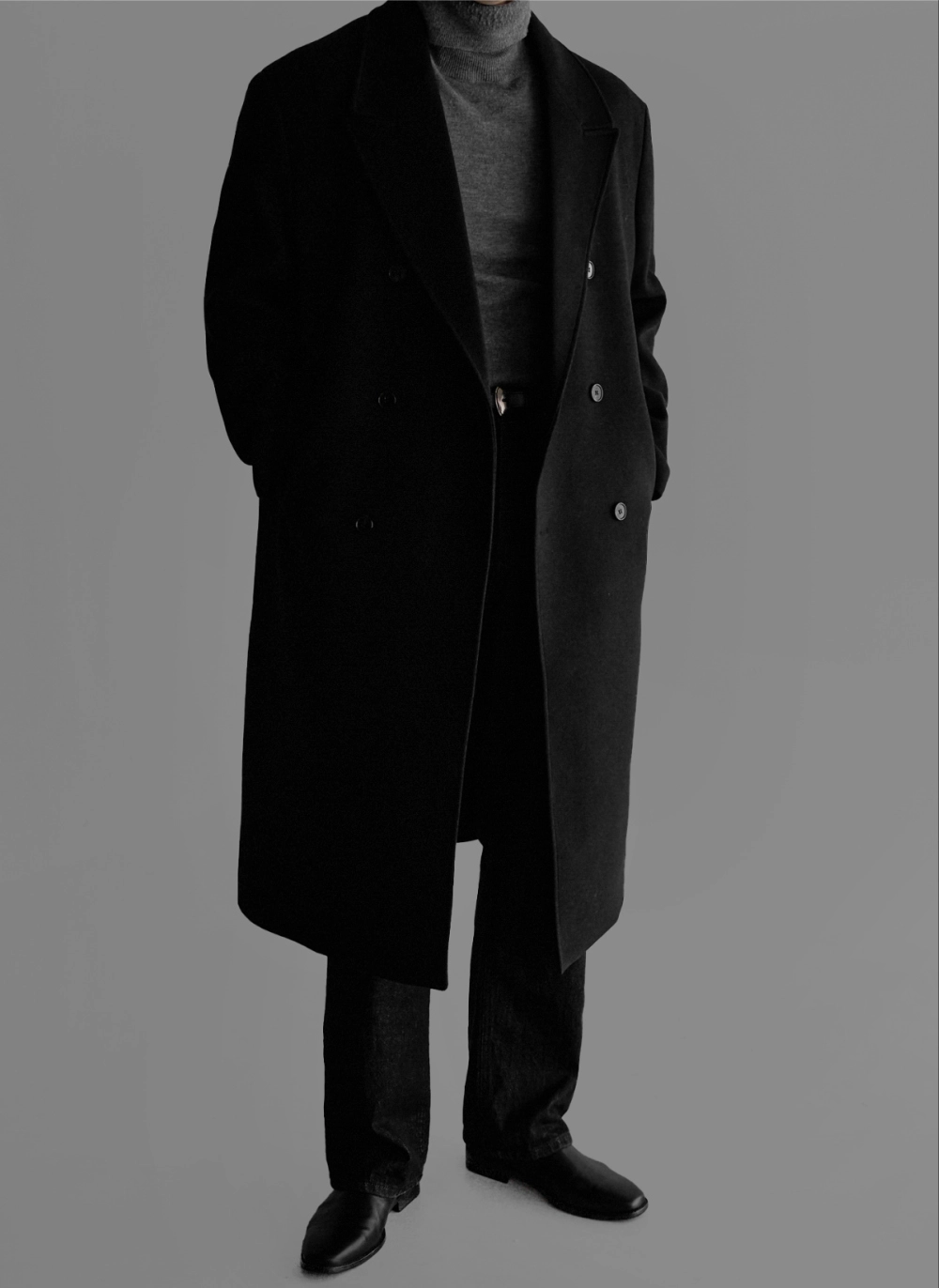 코트 모델 착용 이미지-S451L16