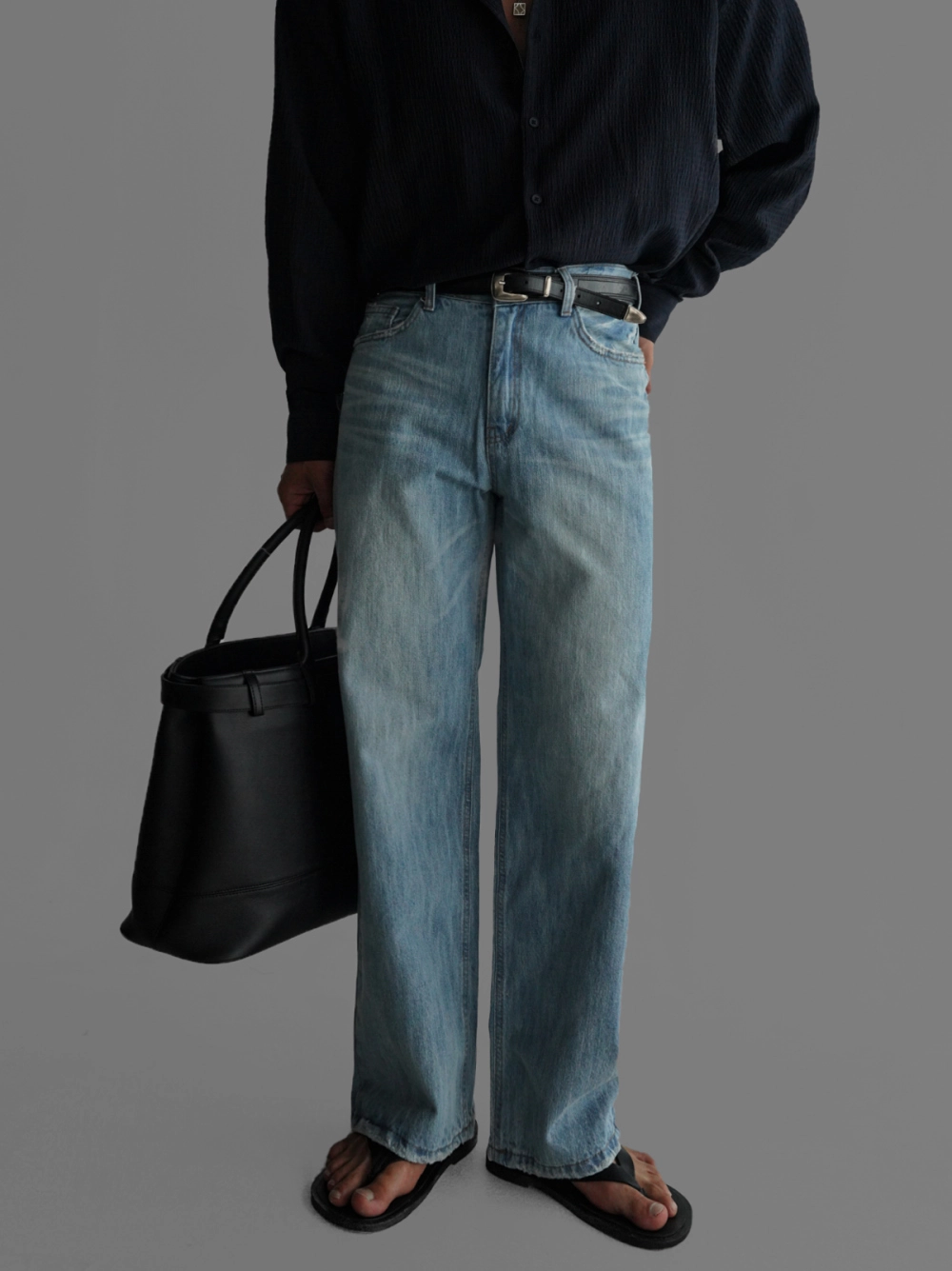 바지 모델 착용 이미지-S413L2
