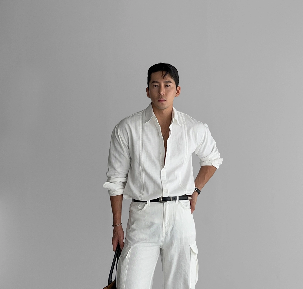 코트 모델 착용 이미지-S483L28