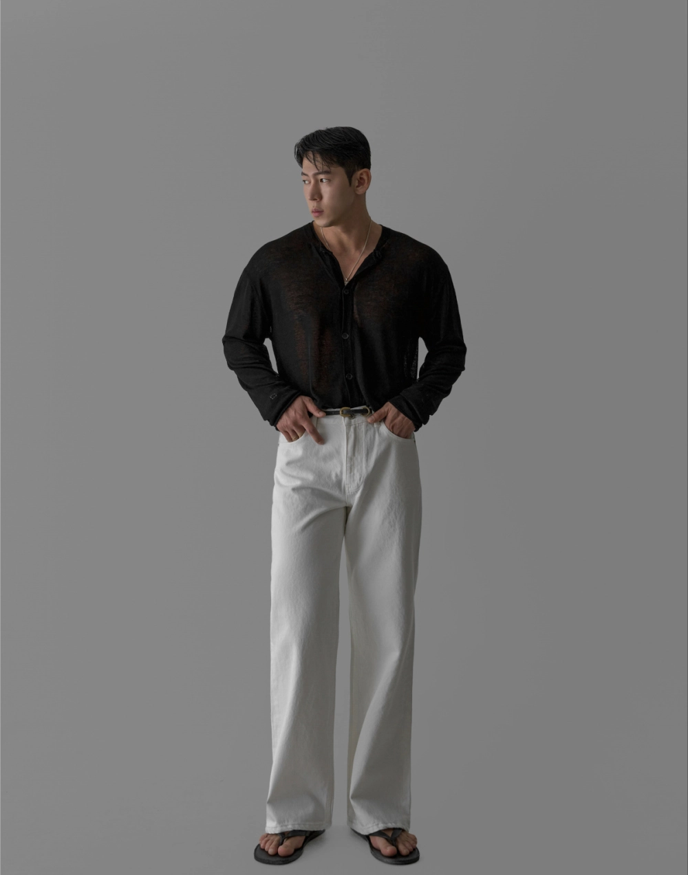 바지 모델 착용 이미지-S426L12