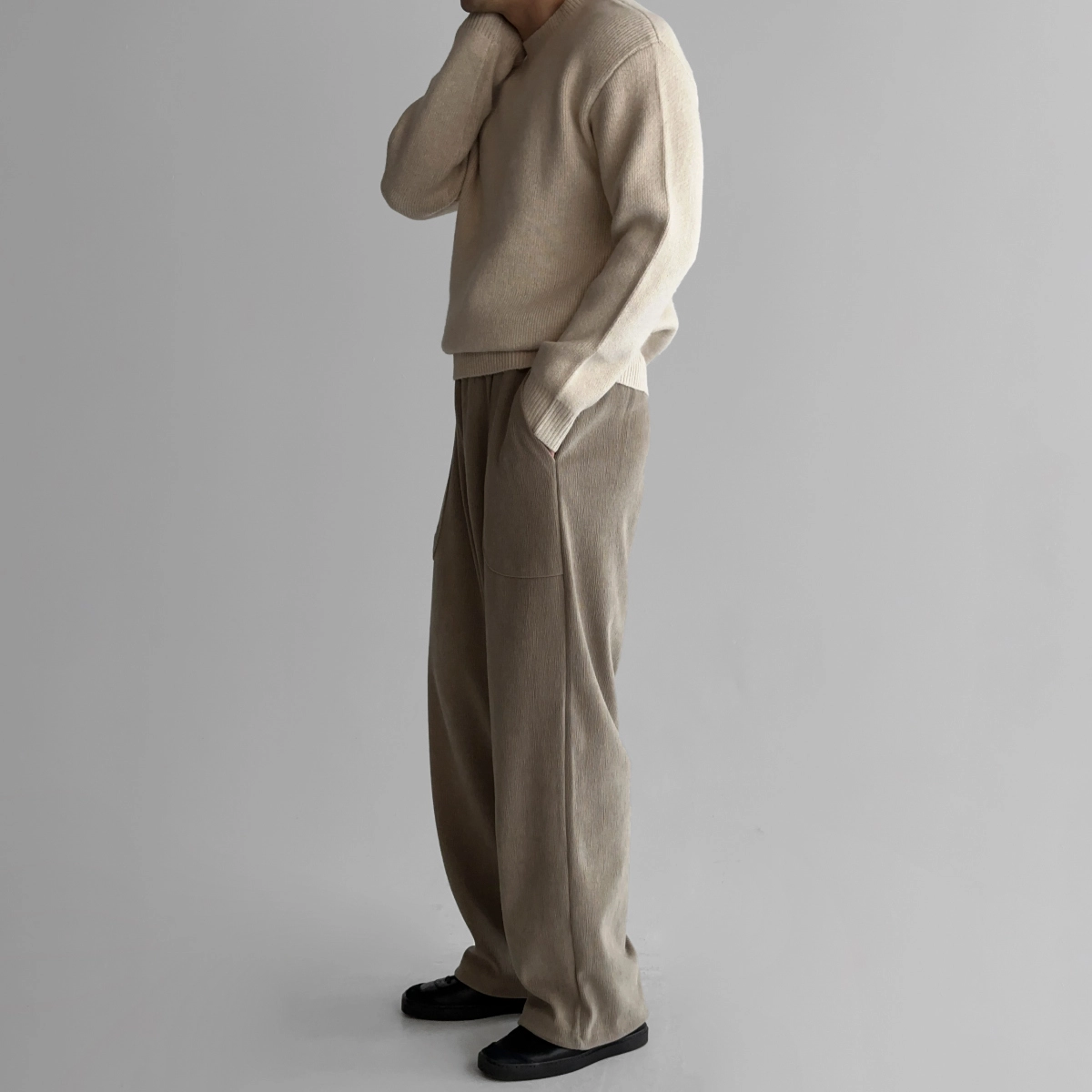 멜빵 스커트/바지 모델 착용 이미지-S132L28