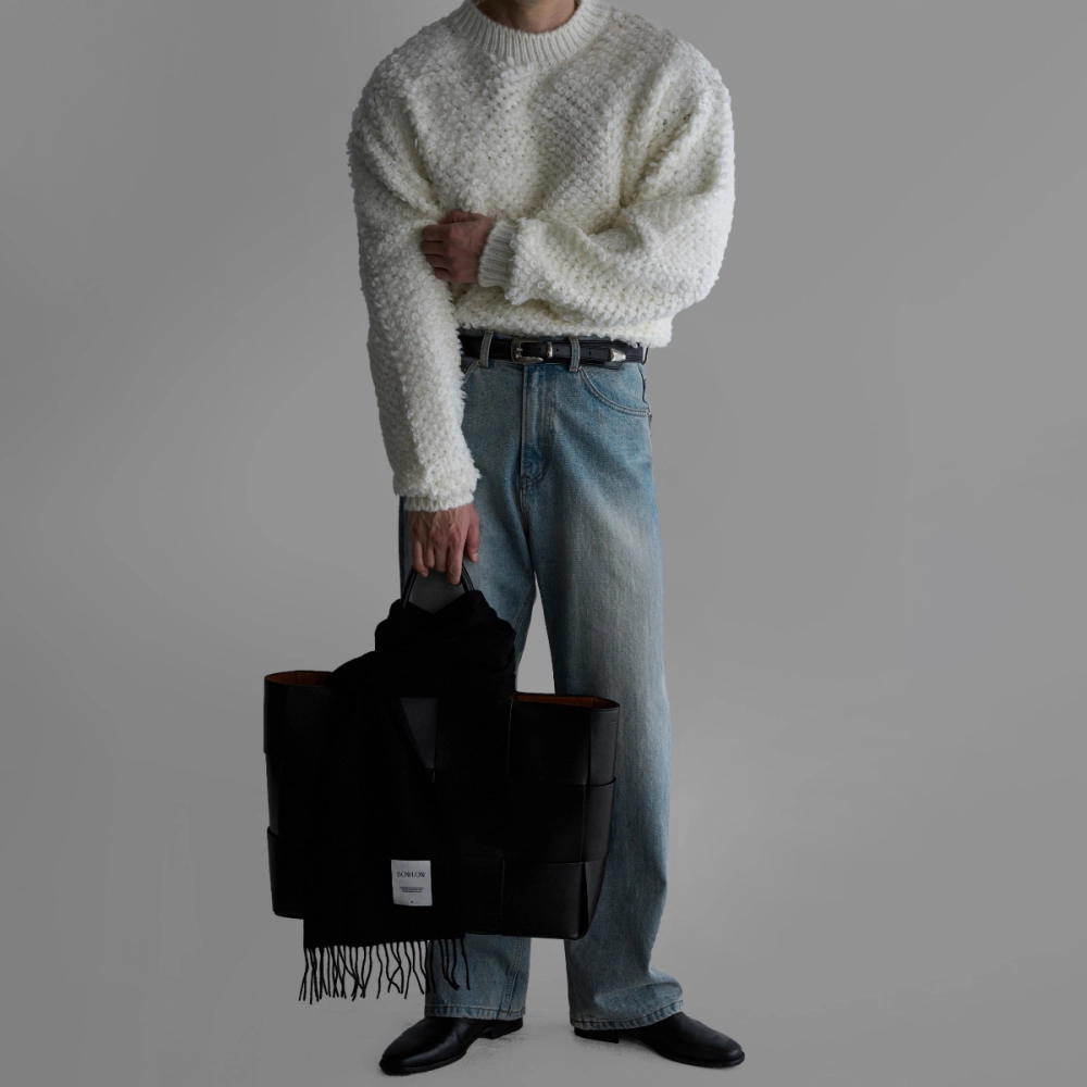 긴팔 티셔츠 모델 착용 이미지-S453L35